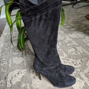 Black tall boots